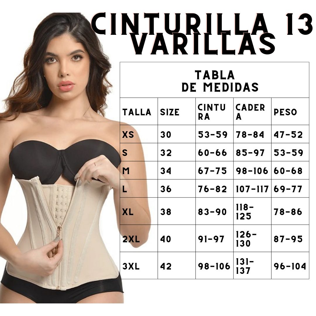 🔥 Cinturilla 13 Varillas en Powernet Soporte, confort y estilo en un solo diseño