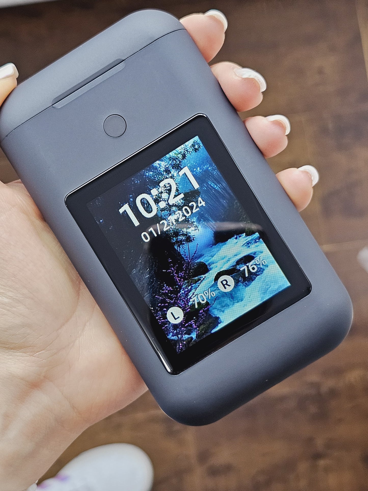 Gray helmet for bikers