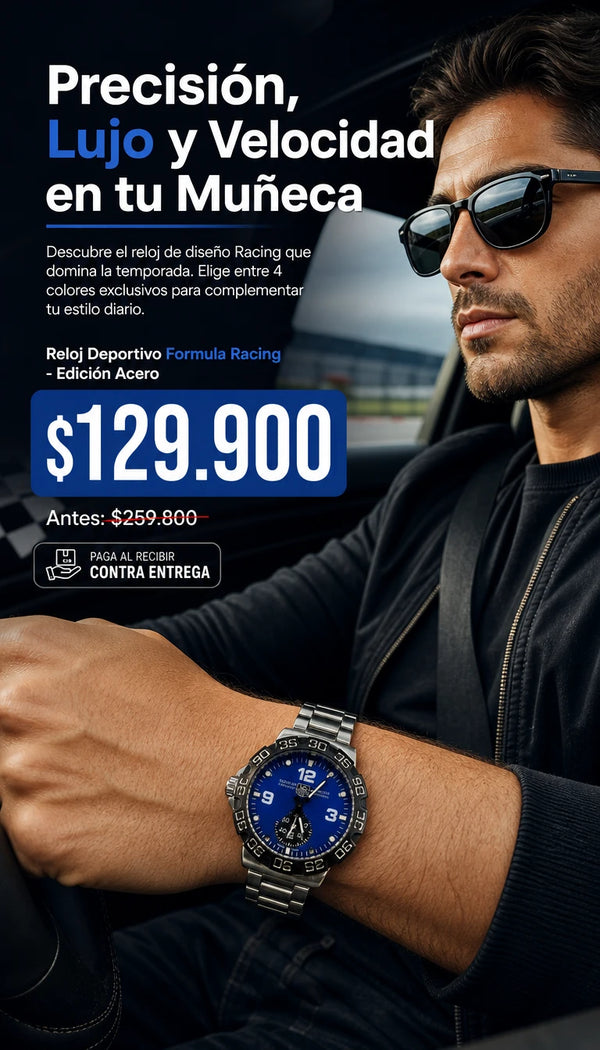 Reloj Deportivo Formula Racing - Edición Acero