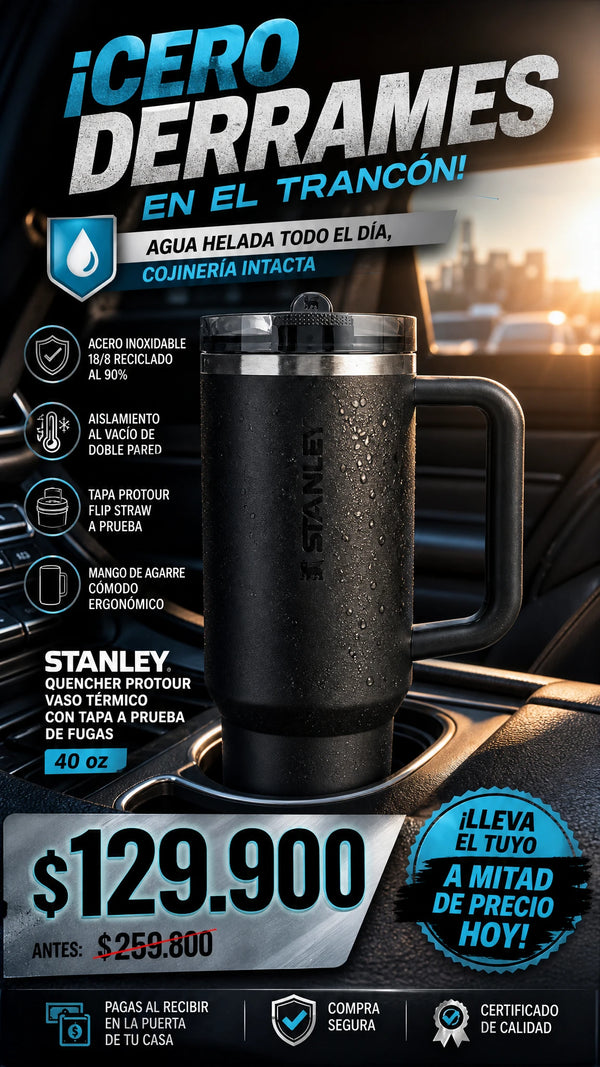 Stanley Quencher ProTour Vaso Térmico con Tapa a Prueba de Fugas 40 oz