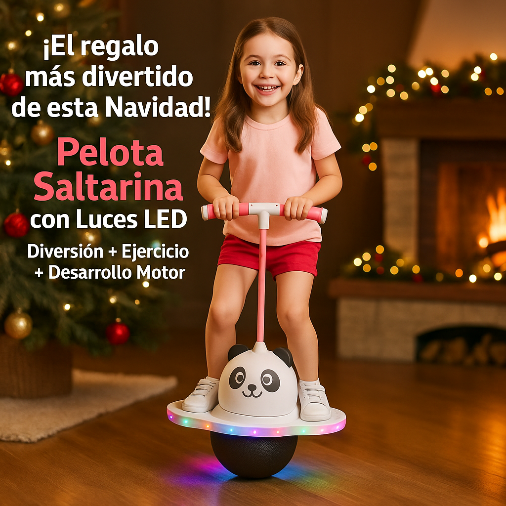 Pelota Saltarina con Luces LED ¡Diversión Activa para Niños y Niñas!