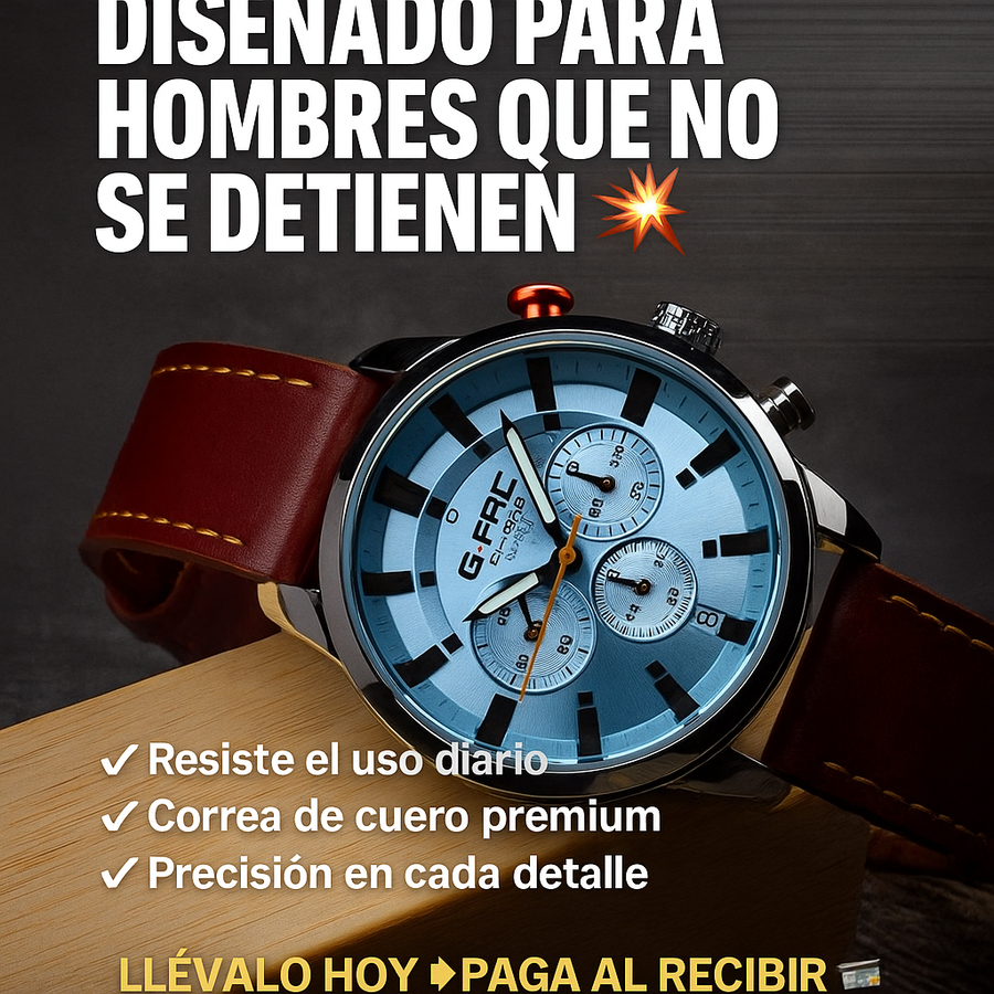 Reloj G-Force Chrono GR8291 Potencia, estilo y precisión para cada día 💪⏱️