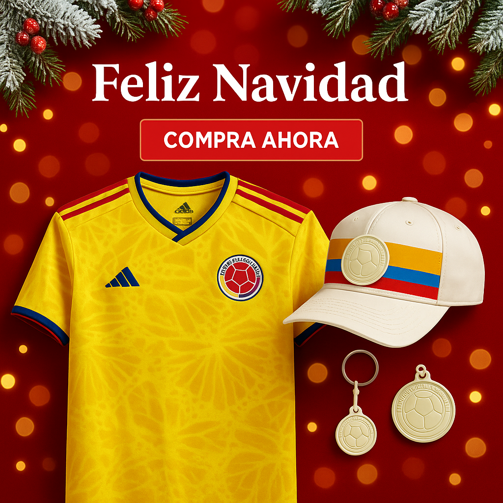 Combo Oficial Colombia 2026 Camiseta + Gorra + Llavero Edición Especial