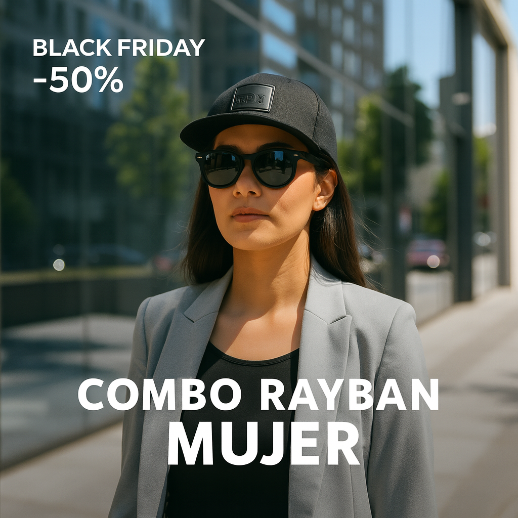 Combo Black Friday Gorra Premium + Gafas UV400 con 50% OFF