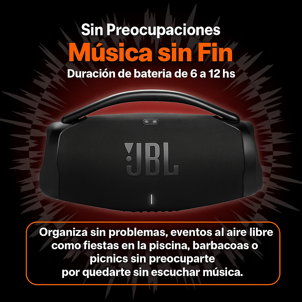JBL Boombox 3: La bestia del sonido que pone a vibrar tu mundo 🎶🔥
