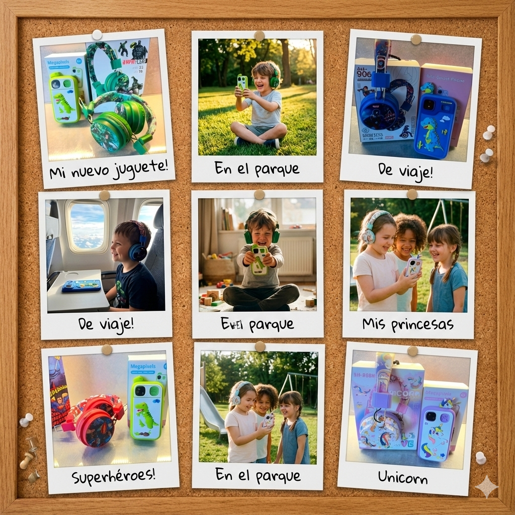 ¡Super Combo Diversión! 📸🎧