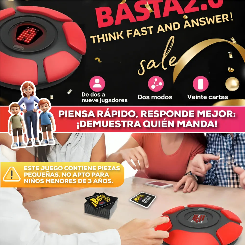 Desafiá tu mente, reíte y ganá con BASTA 2.0 🧠