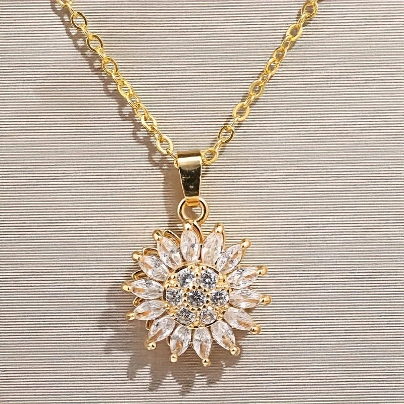 ✨ Collar Girasol Giratorio – Tu amuleto de optimismo y resiliencia ✨