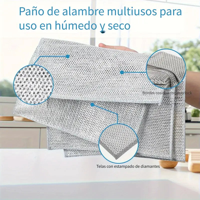 Paños Antirayones Pack x8 para limpieza potente
