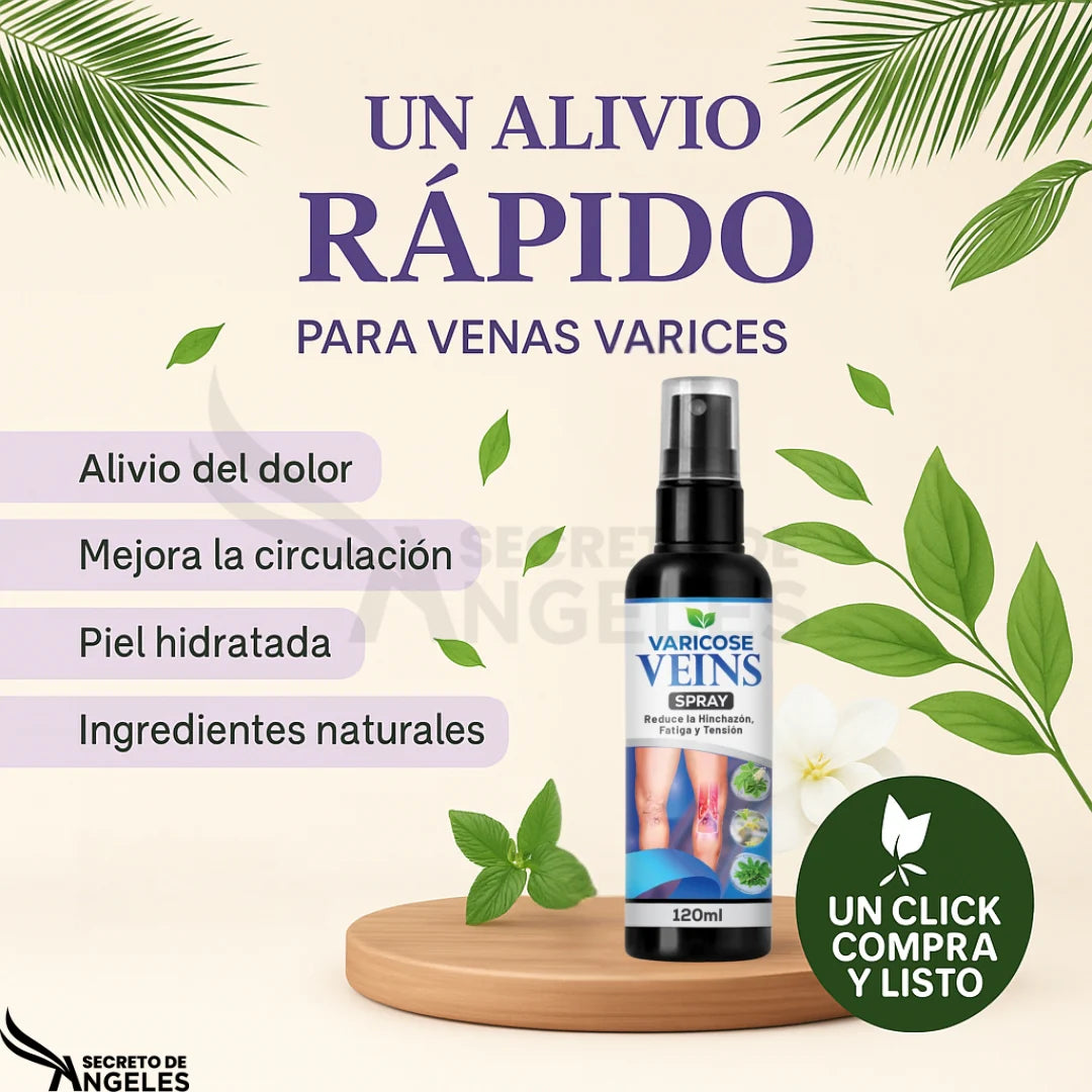 ✨ Spray Varicose Veins – Piernas ligeras y descansadas todos los días ✨