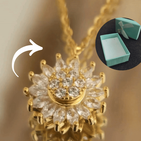 ✨ Collar Girasol Giratorio – Tu amuleto de optimismo y resiliencia ✨
