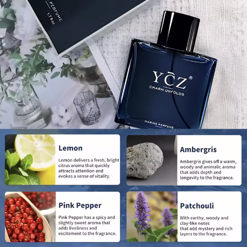 ✨ Colonia Masculina YCZ 50ml – Elegancia, Frescura y Confianza