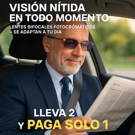 Gafas Bifocales Fotocromáticas – Visión nítida y protección 2x1