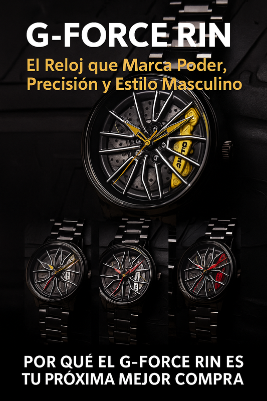 G-Force Rin: El Reloj que Marca Poder, Precisión y Estilo Masculino resistente a agua 5 atm