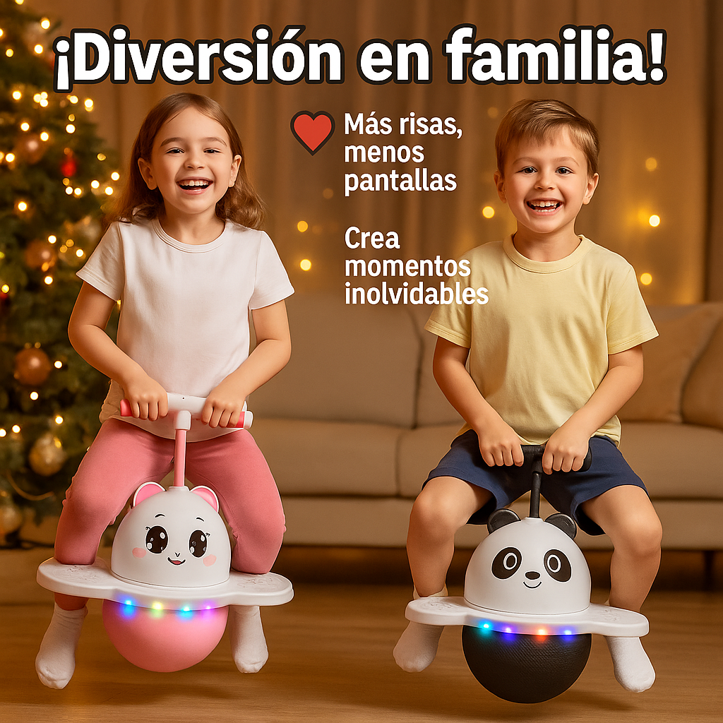 Pelota Saltarina con Luces LED  ¡Diversión Activa para Niños y Niñas!