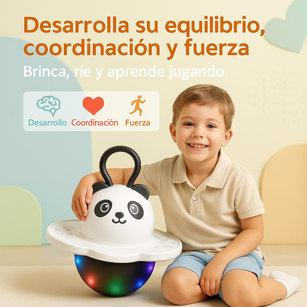 Pelota Saltarina con Luces LED  ¡Diversión Activa para Niños y Niñas!