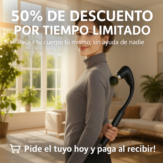 El masajeador que alcanza donde tus manos no pueden 💆‍♂️✨
