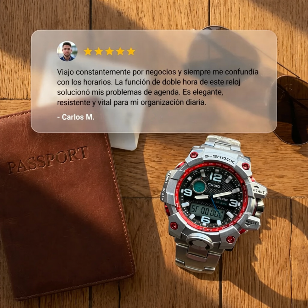 Reloj Doble Hora Domina tu Tiempo y Estilo