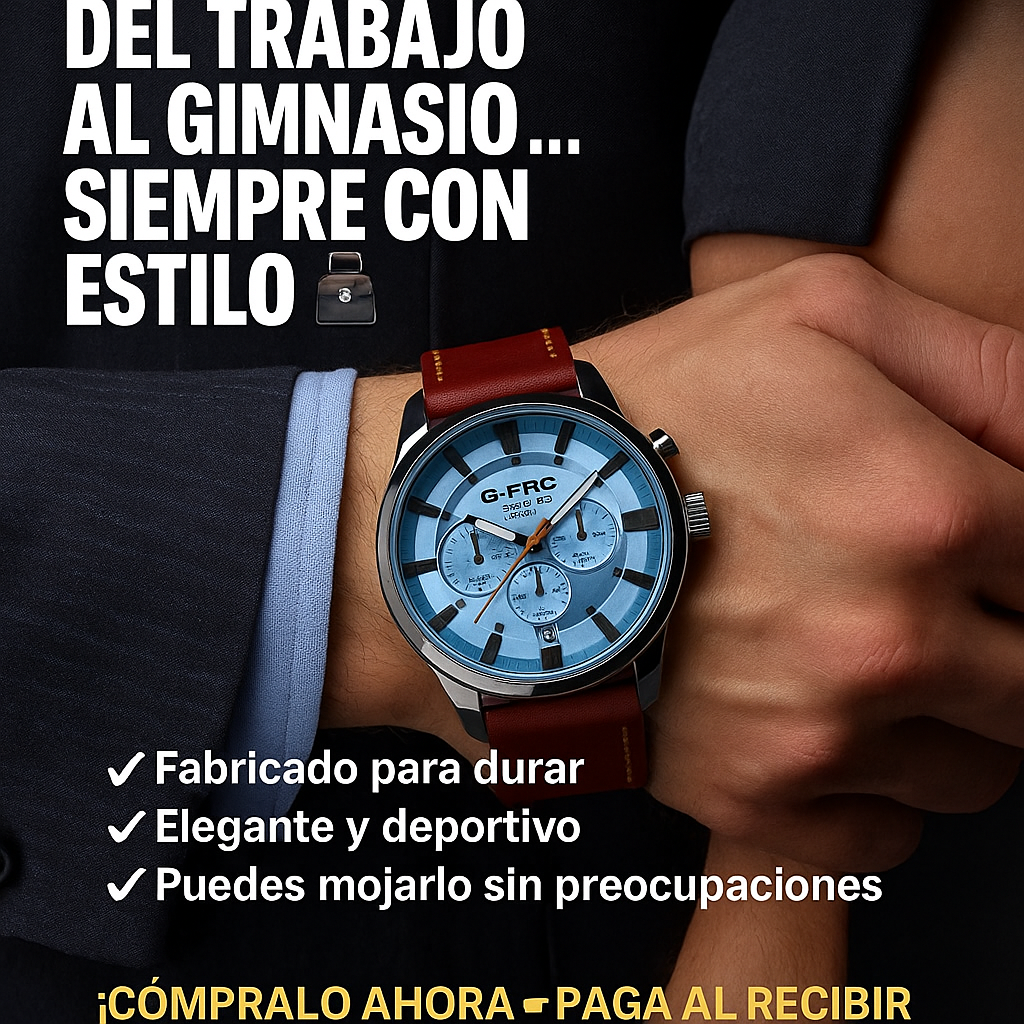 Reloj G-Force Chrono GR8291  Potencia, estilo y precisión para cada día 💪⏱️