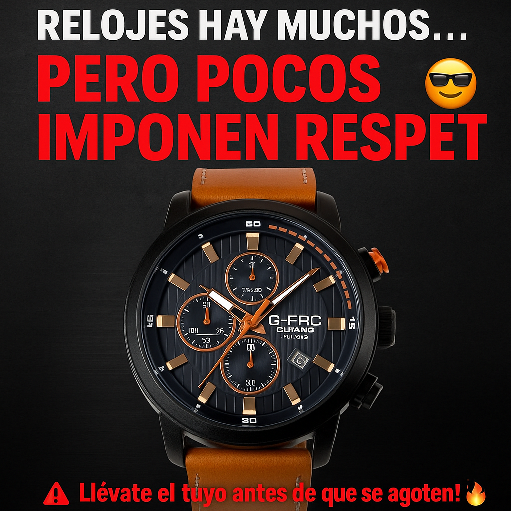 Reloj G-Force Chrono GR8291  Potencia, estilo y precisión para cada día 💪⏱️