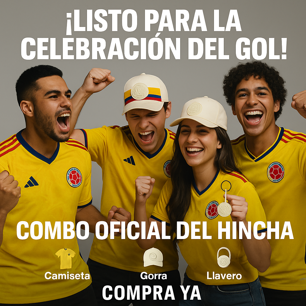 Combo Oficial Colombia 2026  Camiseta + Gorra + Llavero Edición Especial