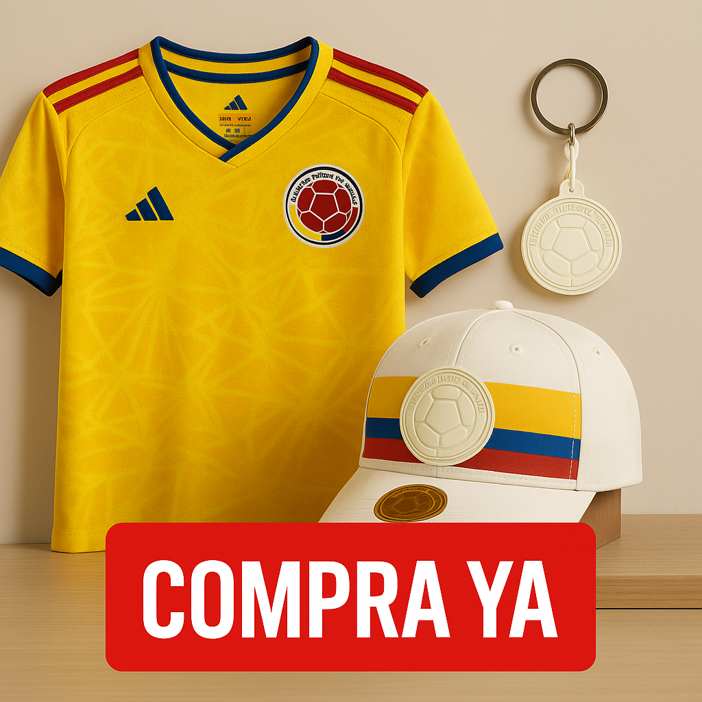 Combo Oficial Colombia 2026  Camiseta + Gorra + Llavero Edición Especial