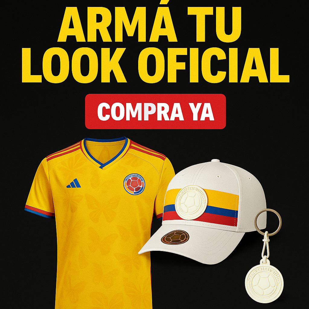 Combo Oficial Colombia 2026  Camiseta + Gorra + Llavero Edición Especial