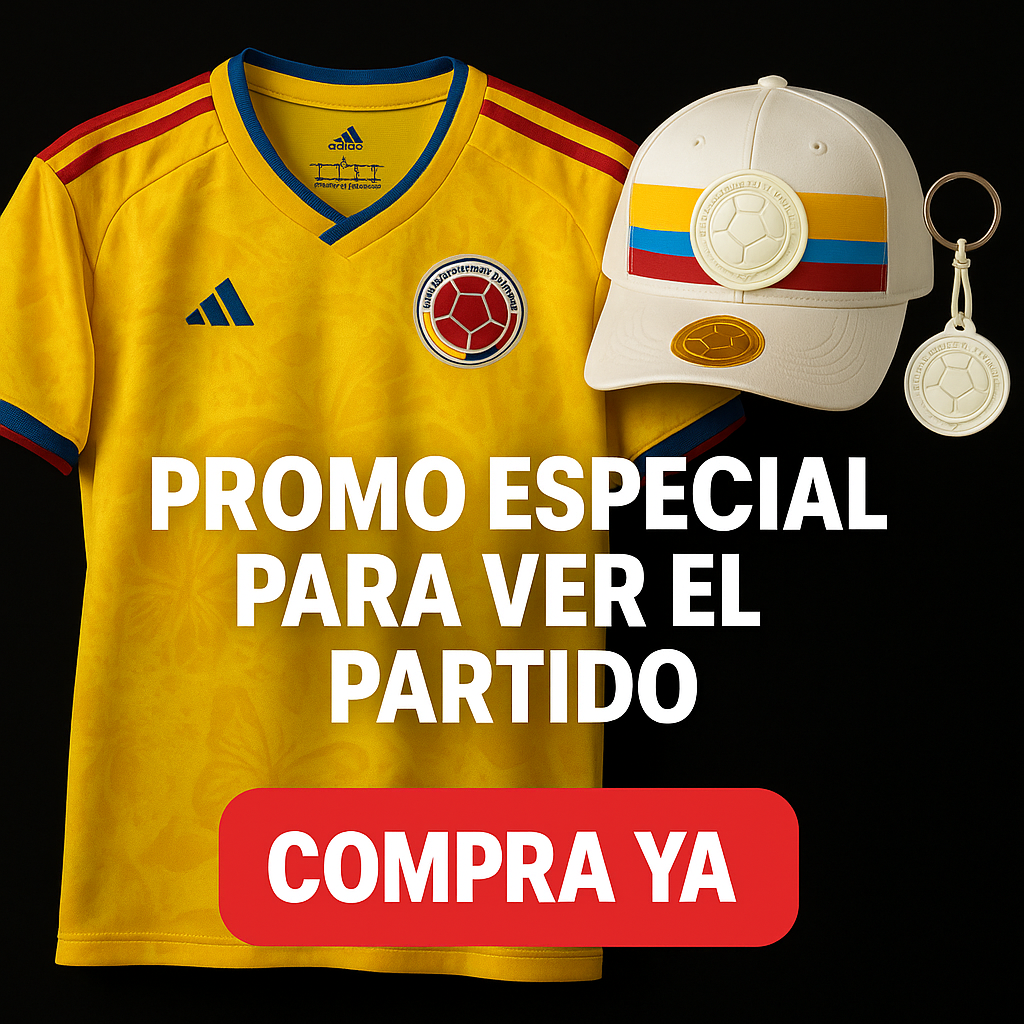 Combo Oficial Colombia 2026  Camiseta + Gorra + Llavero Edición Especial