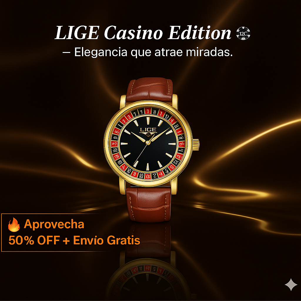LIGE Casino Edition 🎰  Elegancia, precisión y estilo que giran contigo ⌚