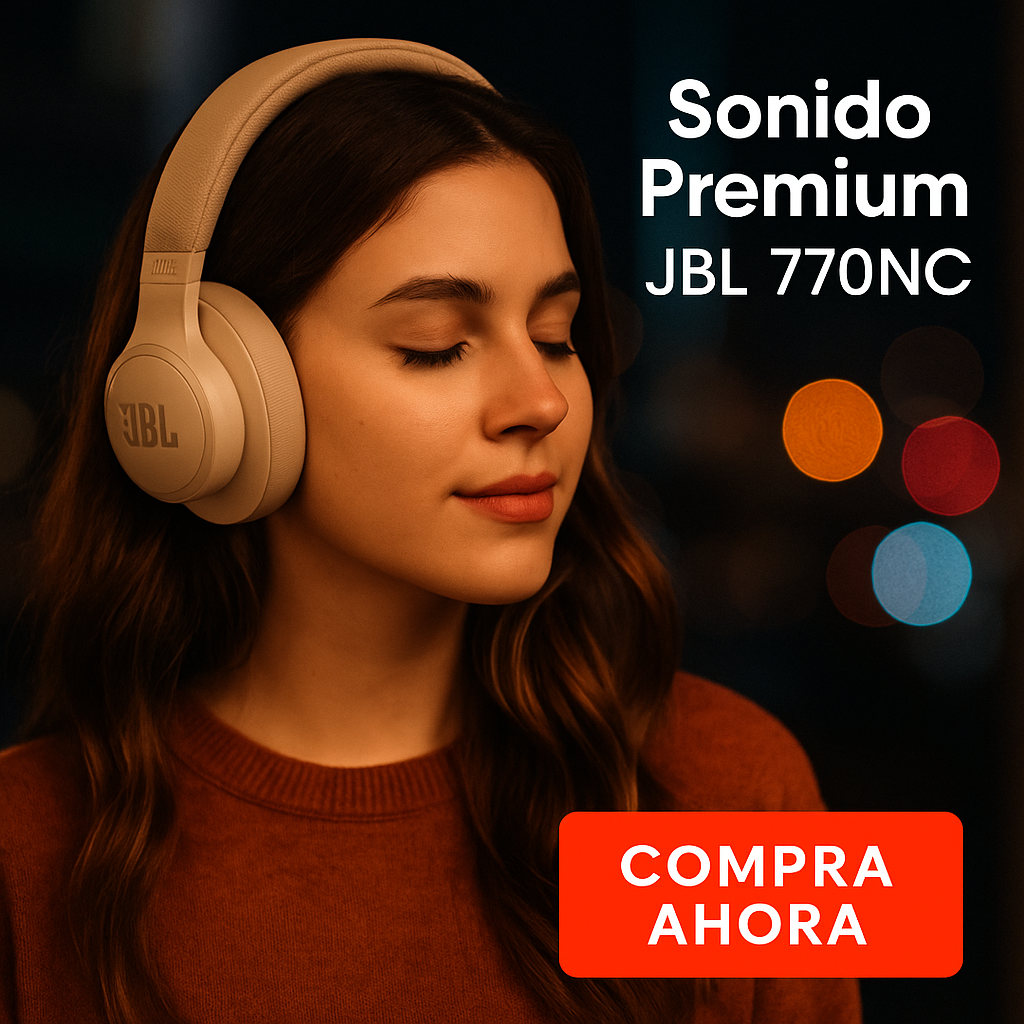 🎧 Audífonos JBL 770NC Sonido Premium + Cancelación de Ruido