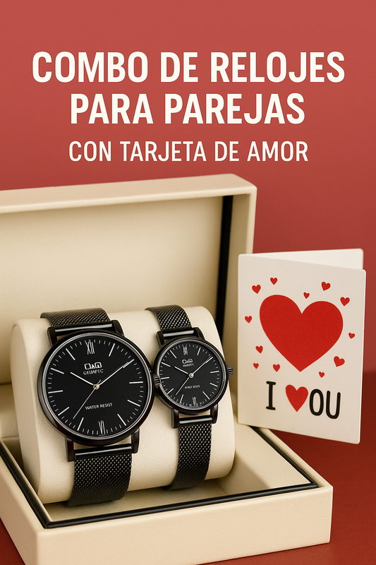 Reloj Q&Q Pareja  Elegancia sincronizada en cada segundo