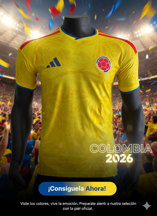 Camiseta Colombia 2026  Edition Inspirada en la pasión del Mundial 1.1⚽