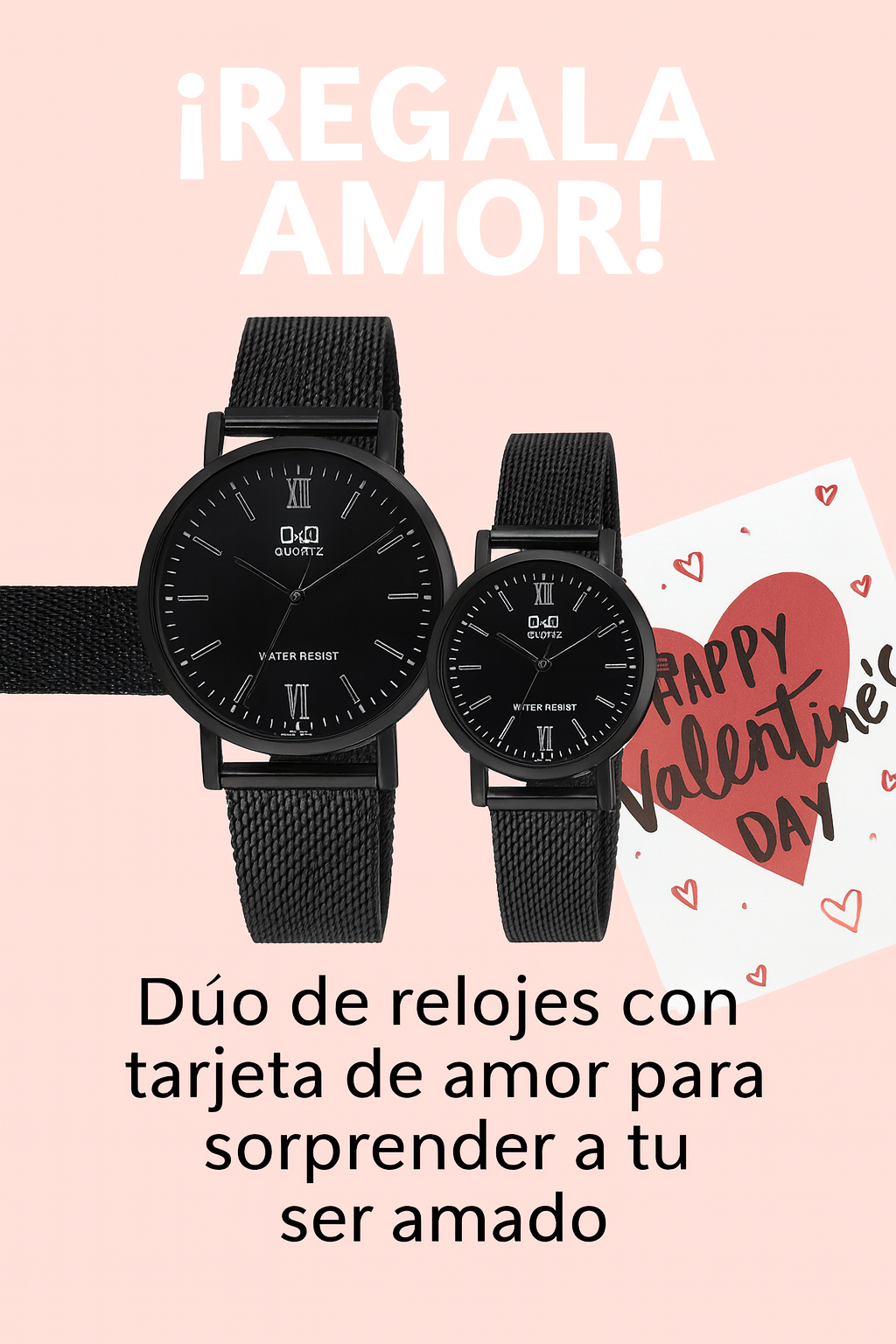 Reloj Q&Q Pareja  Elegancia sincronizada en cada segundo