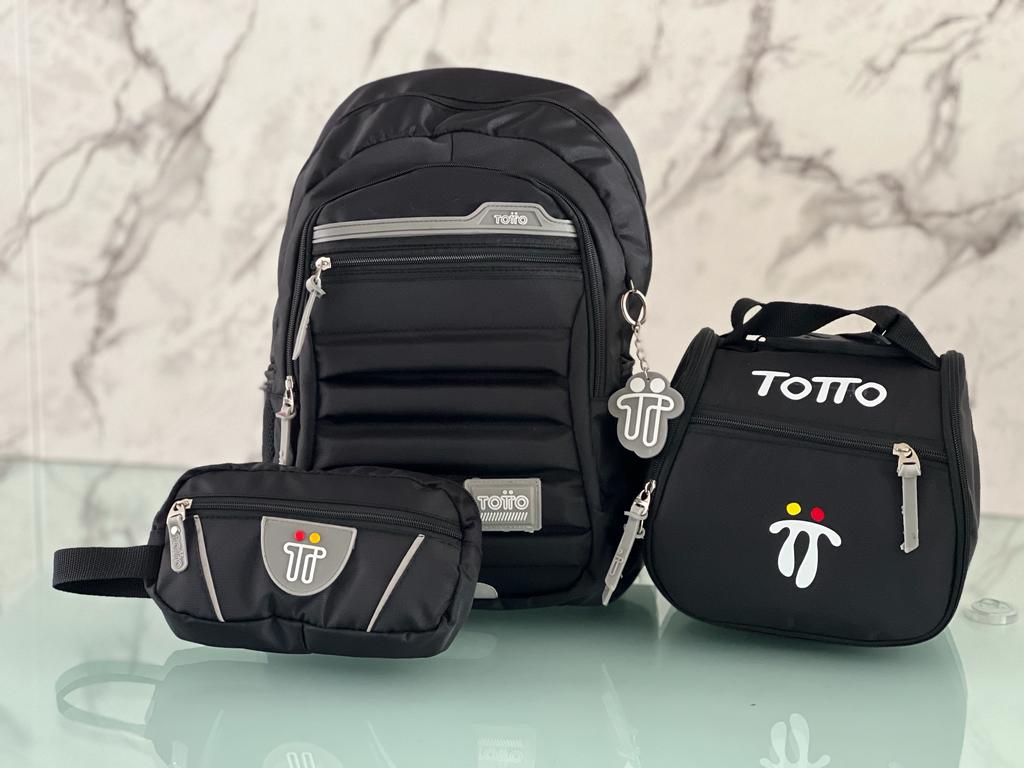 Trío Estudiantil : morral + lonchera + cartuchera en oferta
