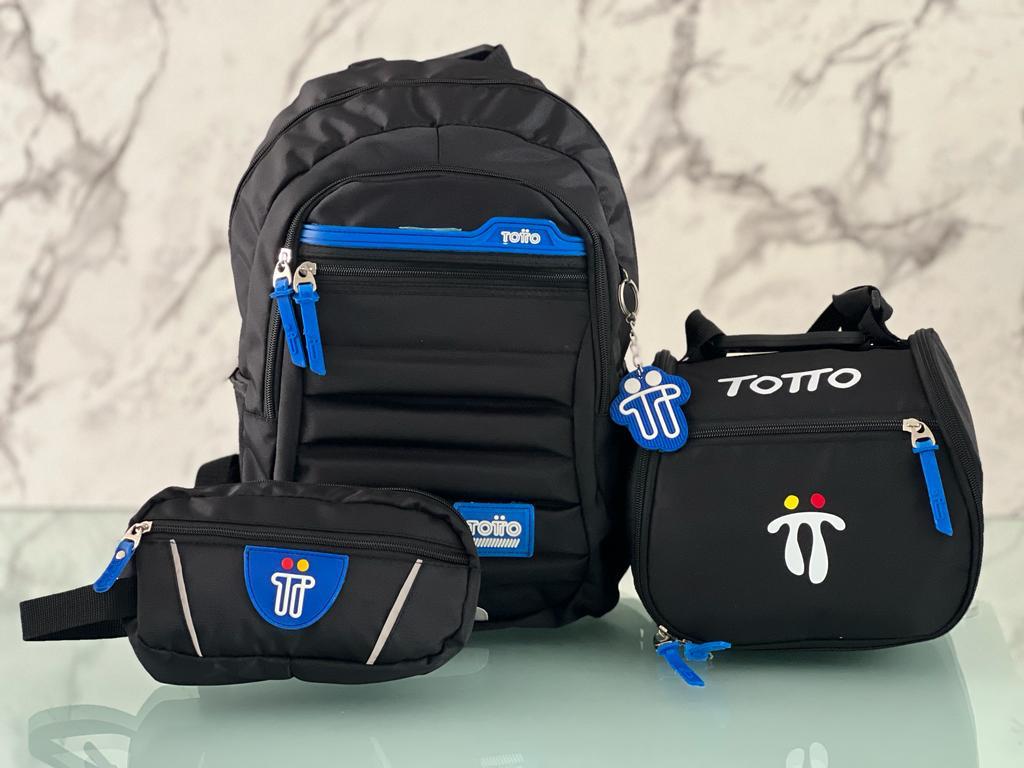 Trío Estudiantil : morral + lonchera + cartuchera en oferta