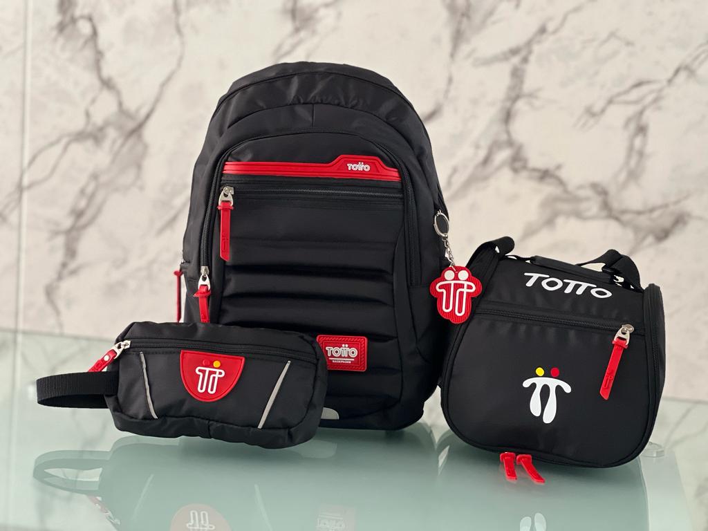 Trío Estudiantil : morral + lonchera + cartuchera en oferta