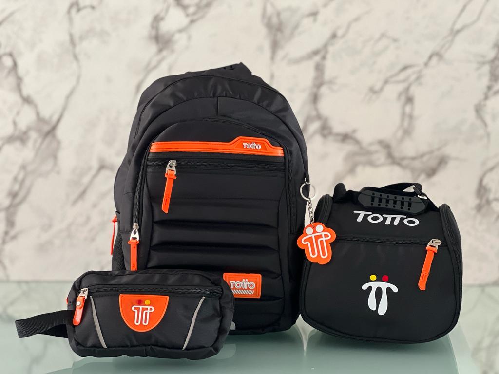 Trío Estudiantil : morral + lonchera + cartuchera en oferta