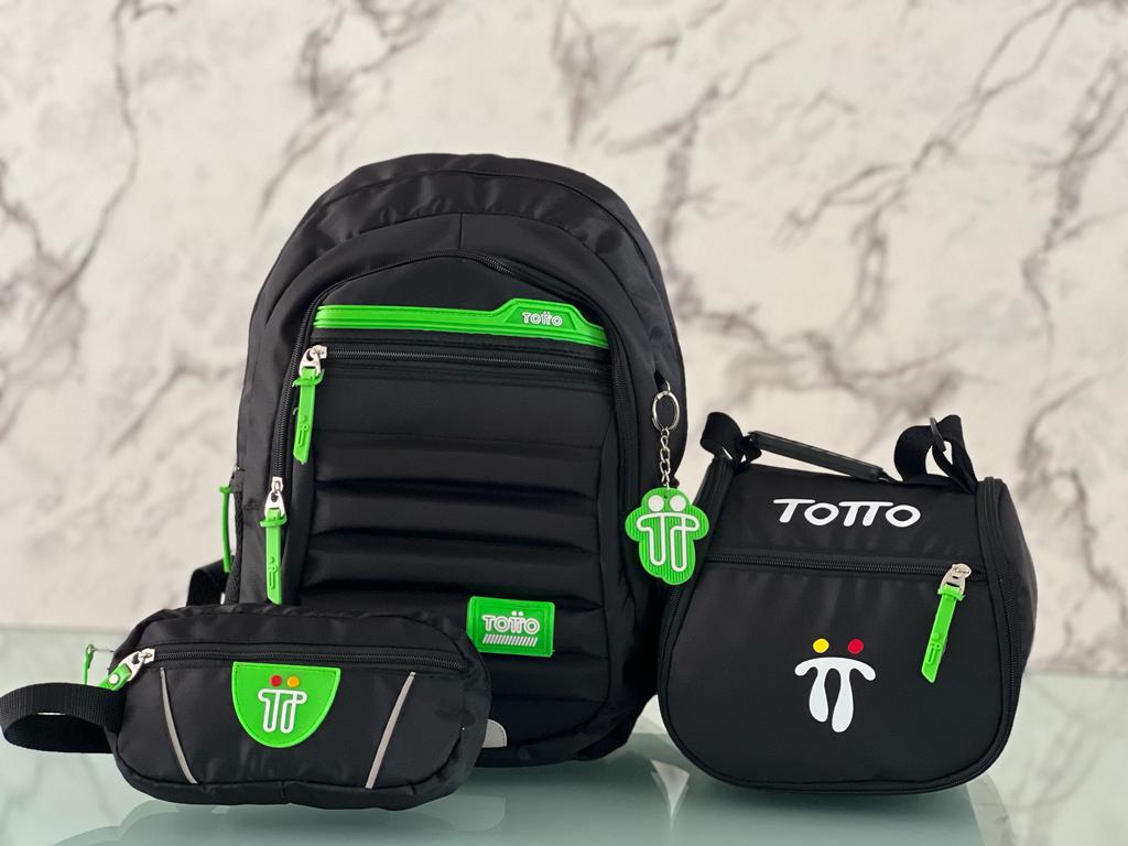 Trío Estudiantil : morral + lonchera + cartuchera en oferta