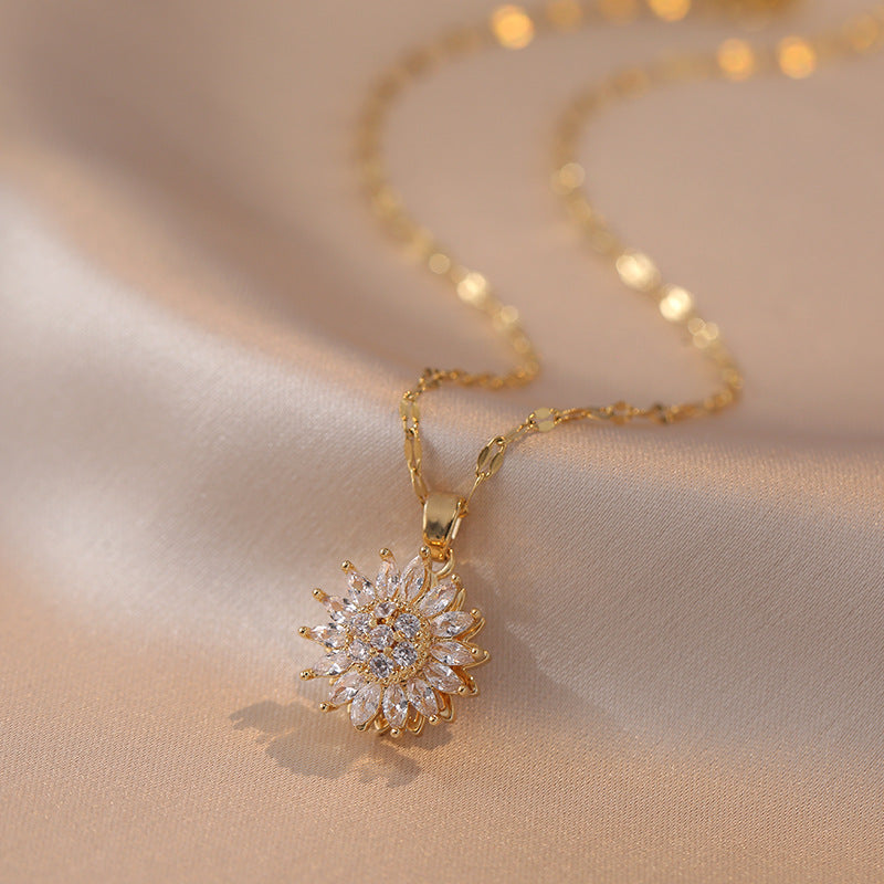 ✨ Collar Girasol Giratorio – Tu amuleto de optimismo y resiliencia ✨