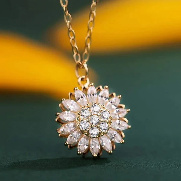 ✨ Collar Girasol Giratorio – Tu amuleto de optimismo y resiliencia ✨