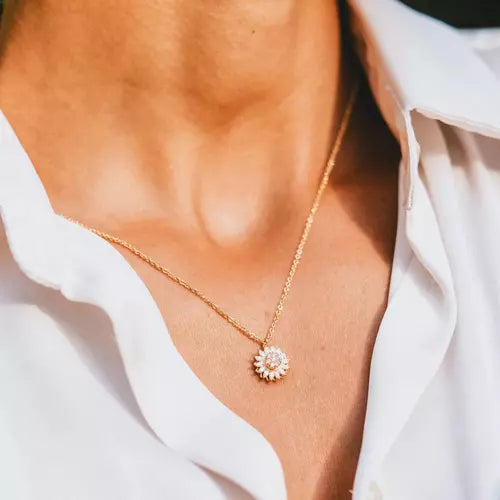 ✨ Collar Girasol Giratorio – Tu amuleto de optimismo y resiliencia ✨