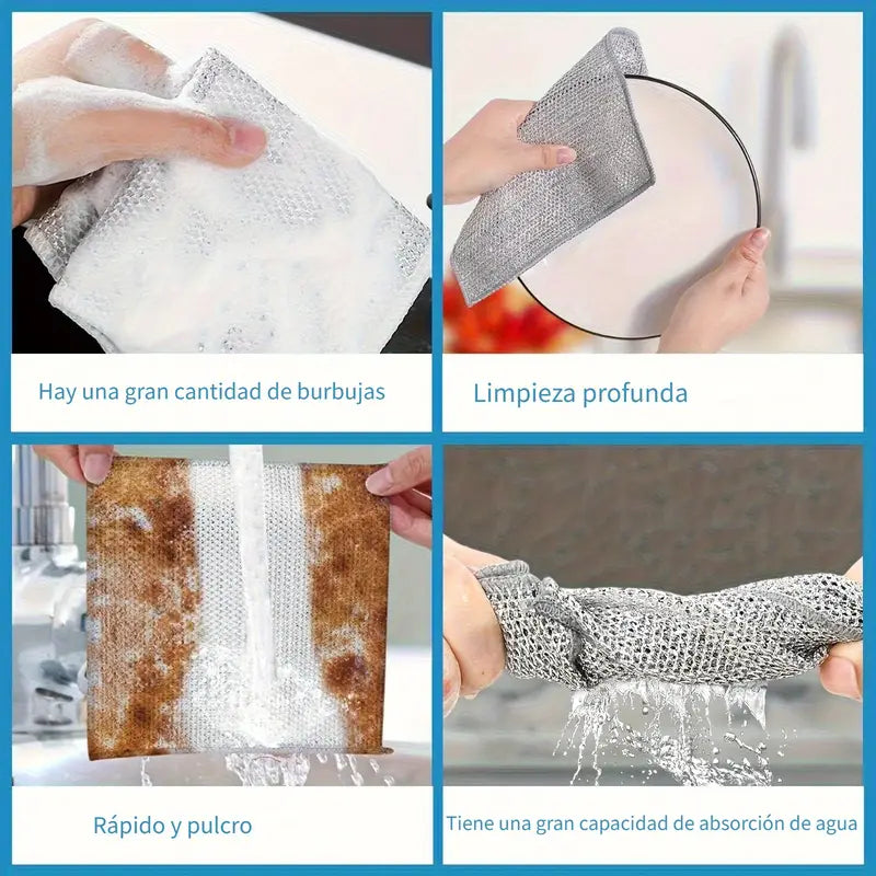 Paños Antirayones  Pack x8 para limpieza potente