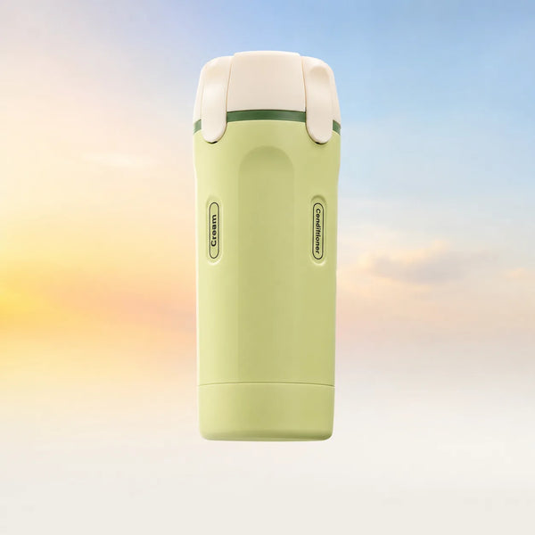 Dispensador de Viaje 4 en 1 — Tus Cremas y Shampoo en Una Sola Botella ✈️
