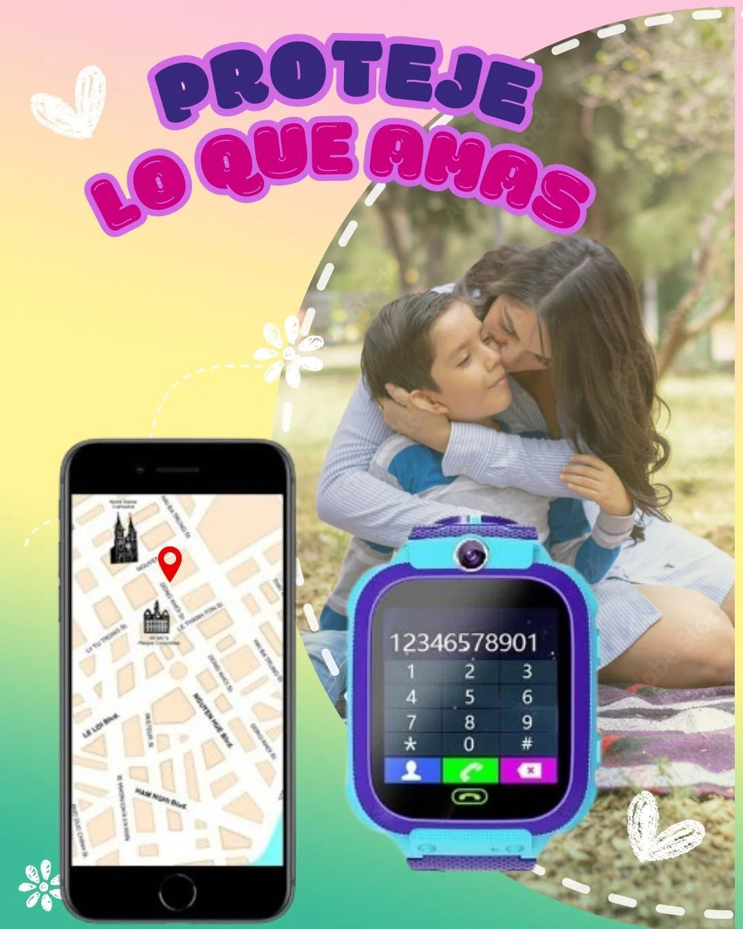 ⌚¡El reloj inteligente que cuida y divierte a tus hijos!💙