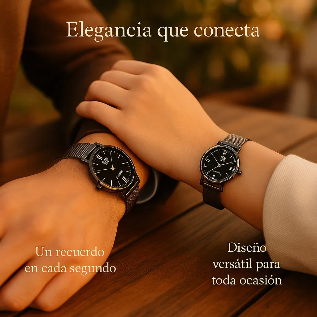 Reloj Q&Q Pareja  Elegancia sincronizada en cada segundo